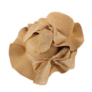 Source Unknown Tan Sculptural Sun Hat with Ruffled Brim